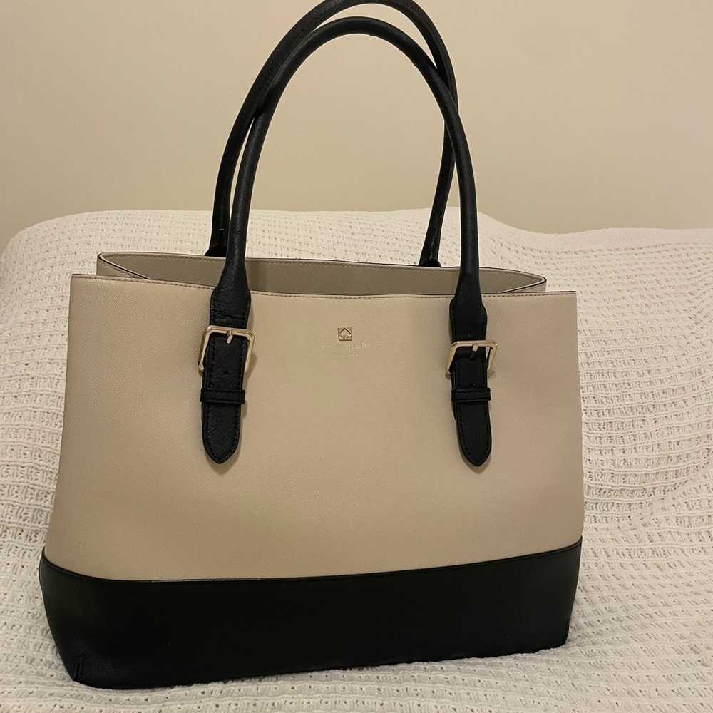 Kate Spade Black and Cream Tote Bag